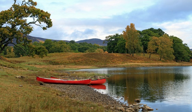 Canoeing at Kincraig